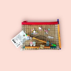 Hello Kitty Clear Vinyl Zipper Bag